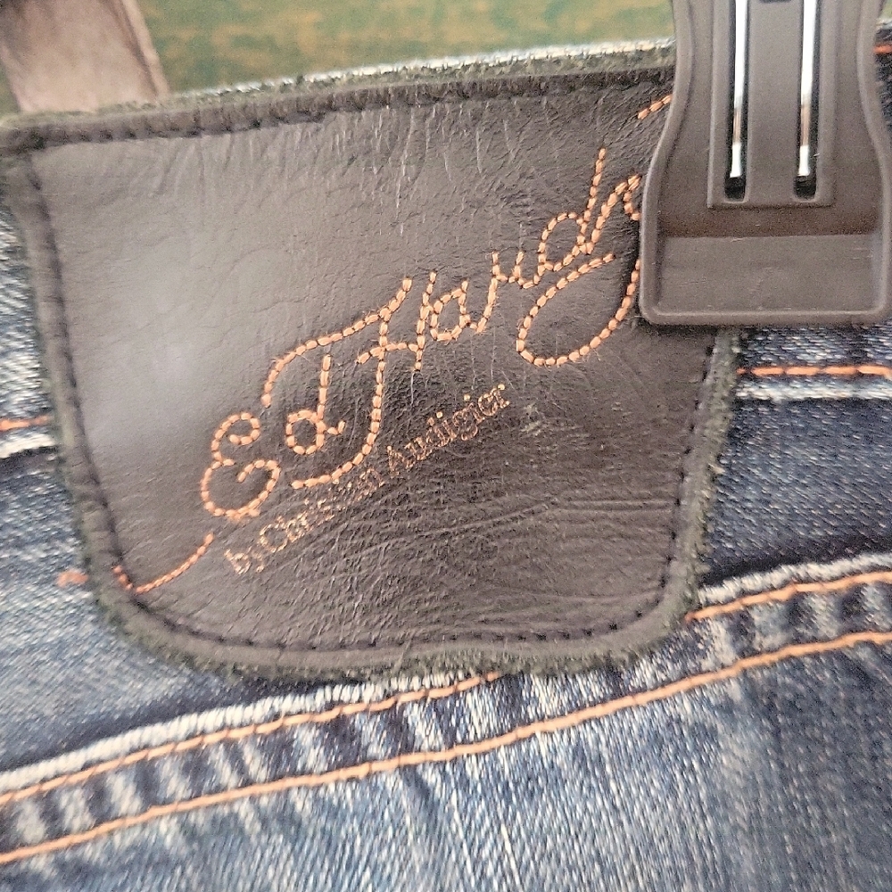 Vintage Ed Hardy By Christian  Audigier Alive & Aware Embriodered Tiger Jean - Picture 5 of 16